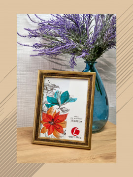 135462/ Рамка 114.2215.18 (15*20) золото с бронзой