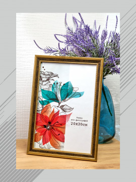 136891/ Рамка 114.2215.18 (20*30) золото с бронзой