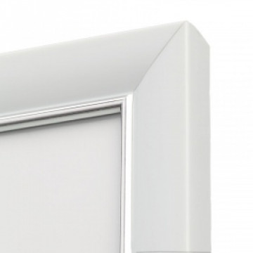Рамка 6140-A4W (A4) Цветная коллекция белый пластик