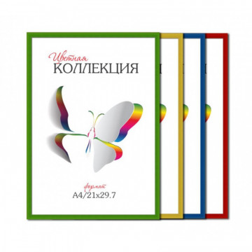Рамка 6103-A4 (A4) Цветная коллекция цвет mix пластик