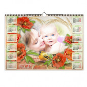 ФОТОКАЛЕНДАРЬ ПЕРЕКИДНОЙ ГОРИЗОНТАЛЬНЫЙ А3 