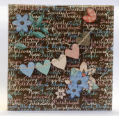 Коробка для тарелки Сердечки