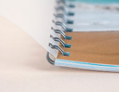 Портфолио А4 матовая(4+0) 200гр. на метал. пружине 