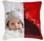 Подушка хамелеон 40Х40 Красный металлик
