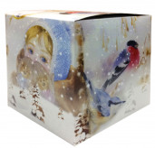121275 Коробка для кружек Девочка и Снегирь