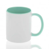 Кружка с заливкой и мятной ручкой