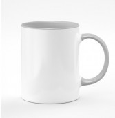 Кружка с заливкой и серой ручкой