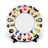 Тарелка с орнаментом Дети 1